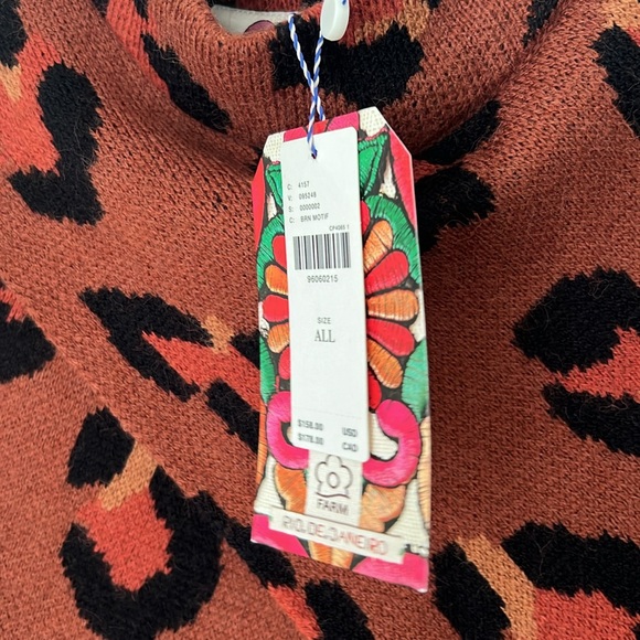 FARM Rio Brown Leopard Sweater - Picture 8 of 10